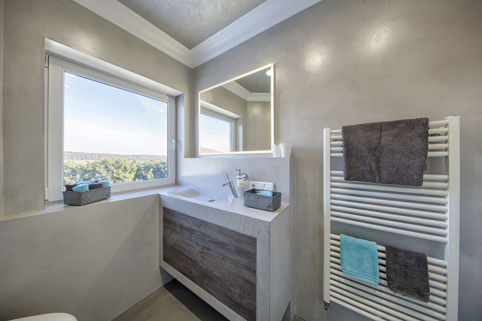 Микроцемент Topciment во влажных помещениях