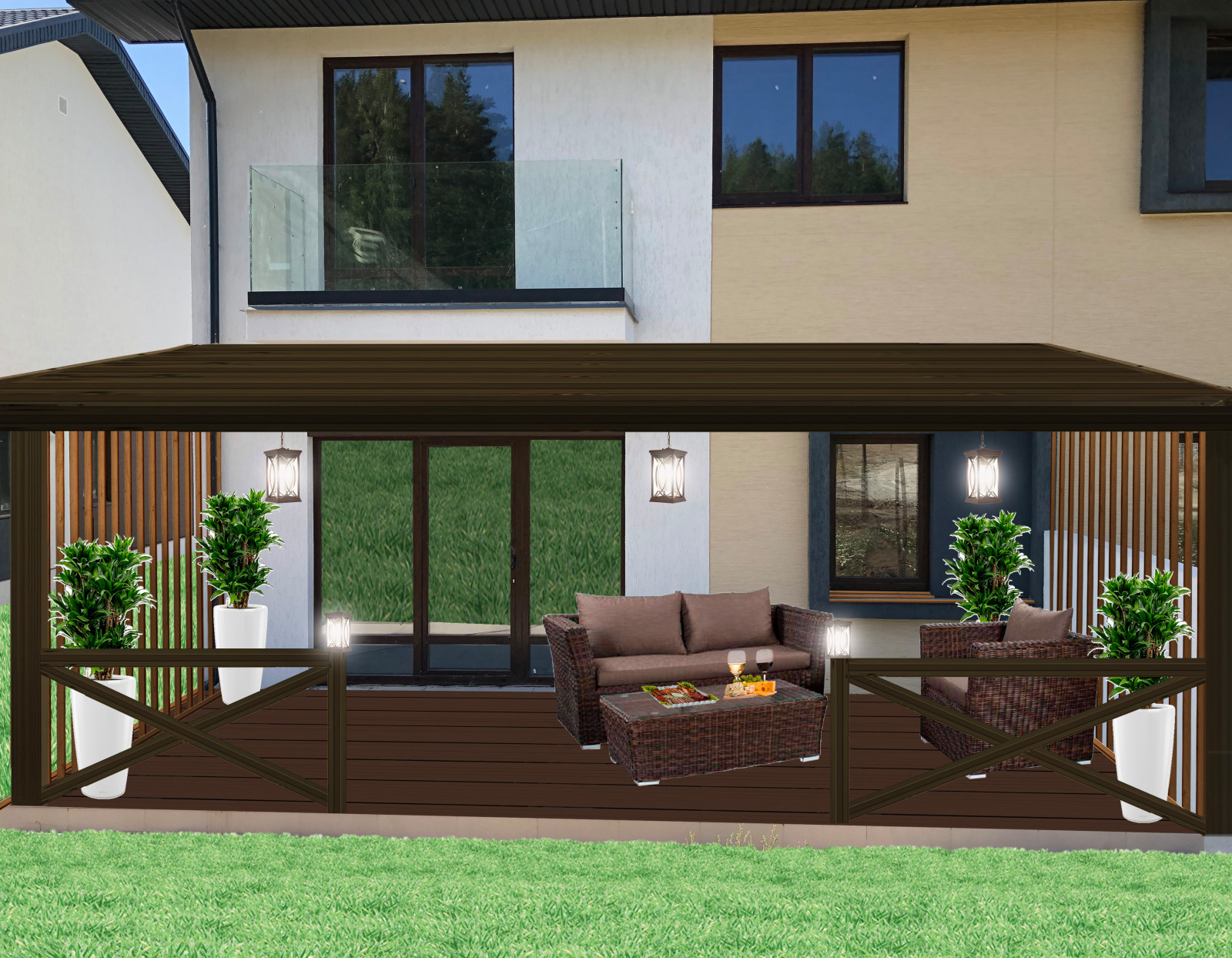 Таунхаус в ЖК "Совушки" Эскизный проект.