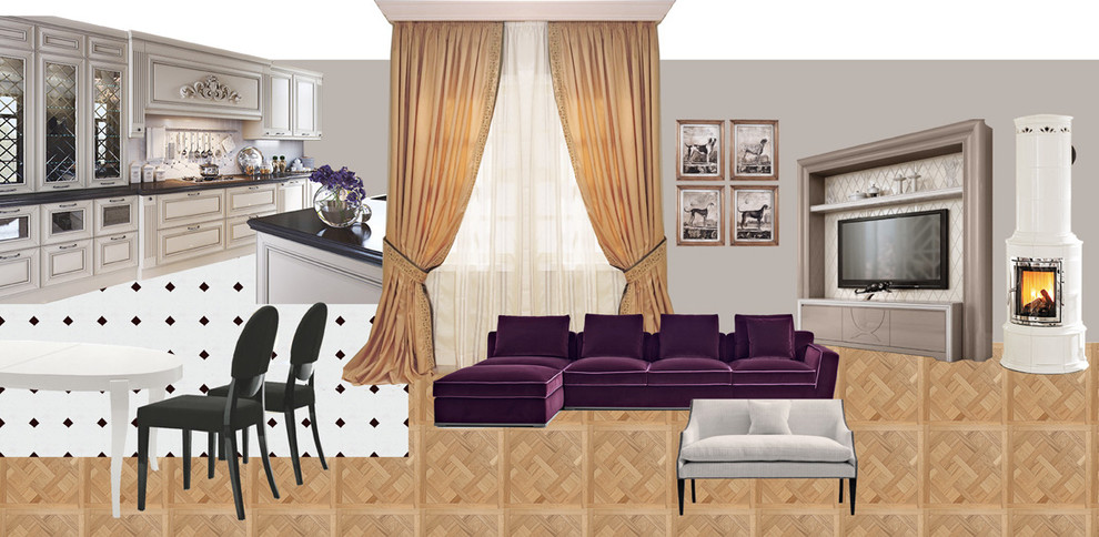 Обложка проекта: Коллажи концептуального решения интерьера (из разных проектов)