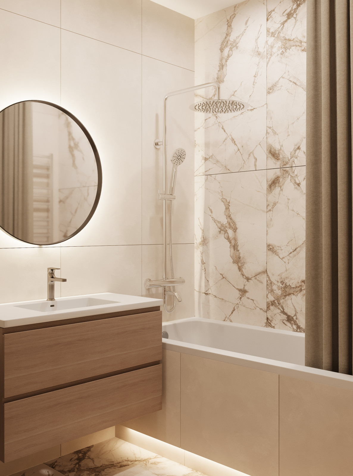 Дизайн 2-комнатной квартиры в ЖК Цивилизация на Неве