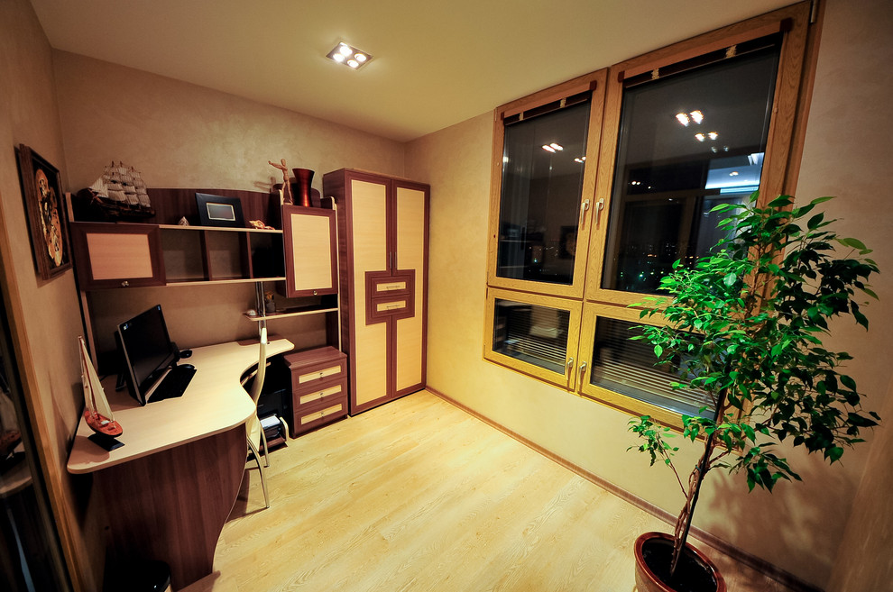 Скай Форт. Необычный интерьер квартиры площадью около 100 м2