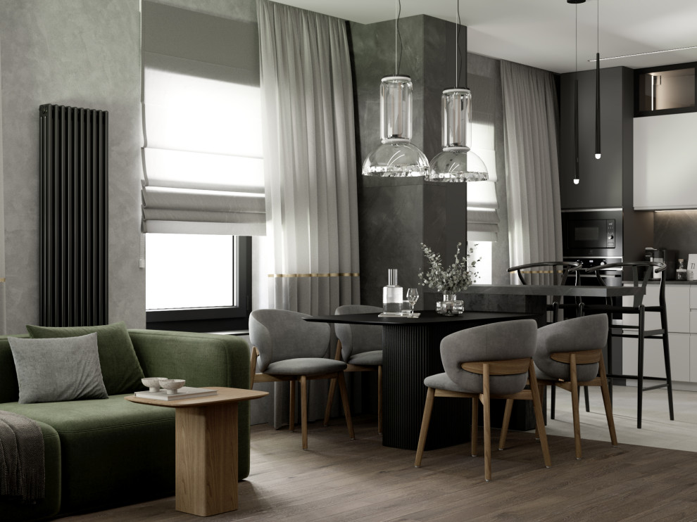 Обложка проекта: Кухня-гостиная ЖК Царицыно