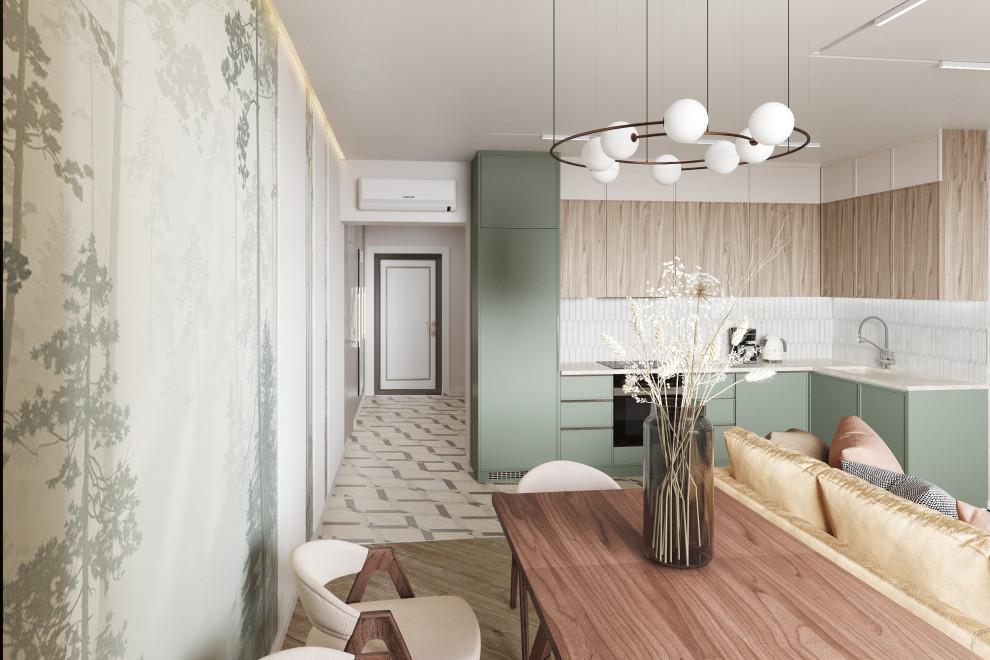 Квартира в современном стиле со скандинавскими мотивами 84 кв. м