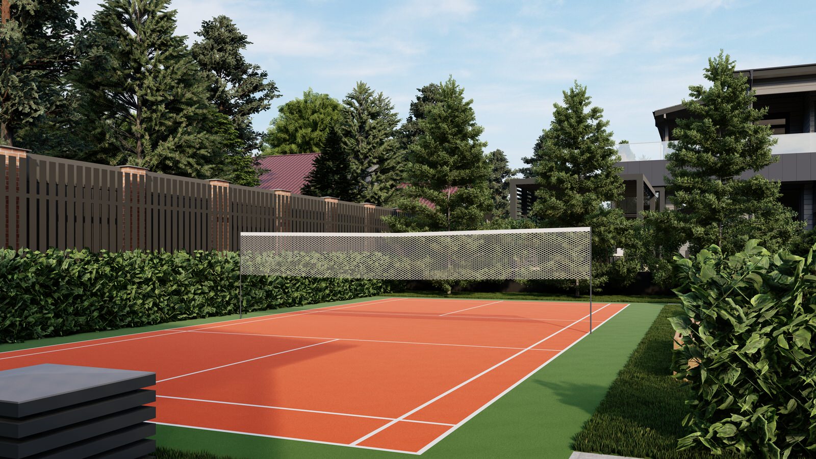 Концепция экстерьера и ландшафта загородного дома