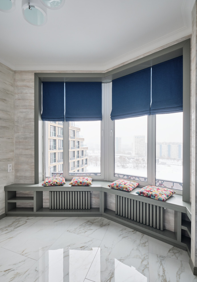 Серые Кантри в современном интерьере