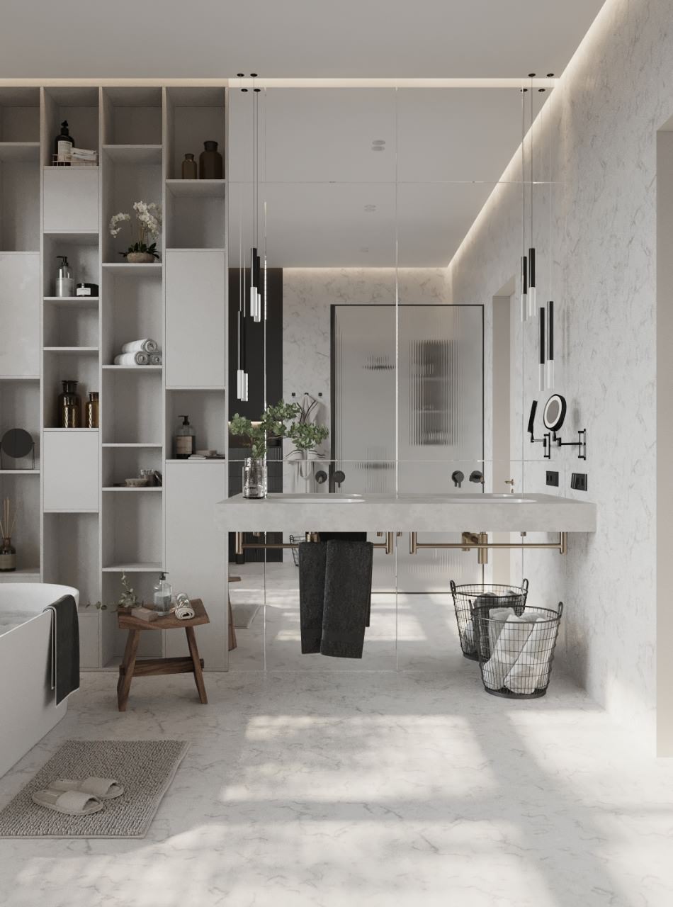 Санузел в таунхаусе в поселке Новорижский, 277 м2