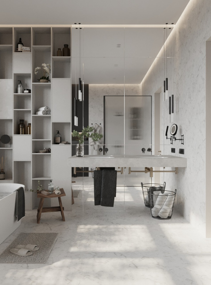 Санузел в таунхаусе в поселке Новорижский, 277 м2