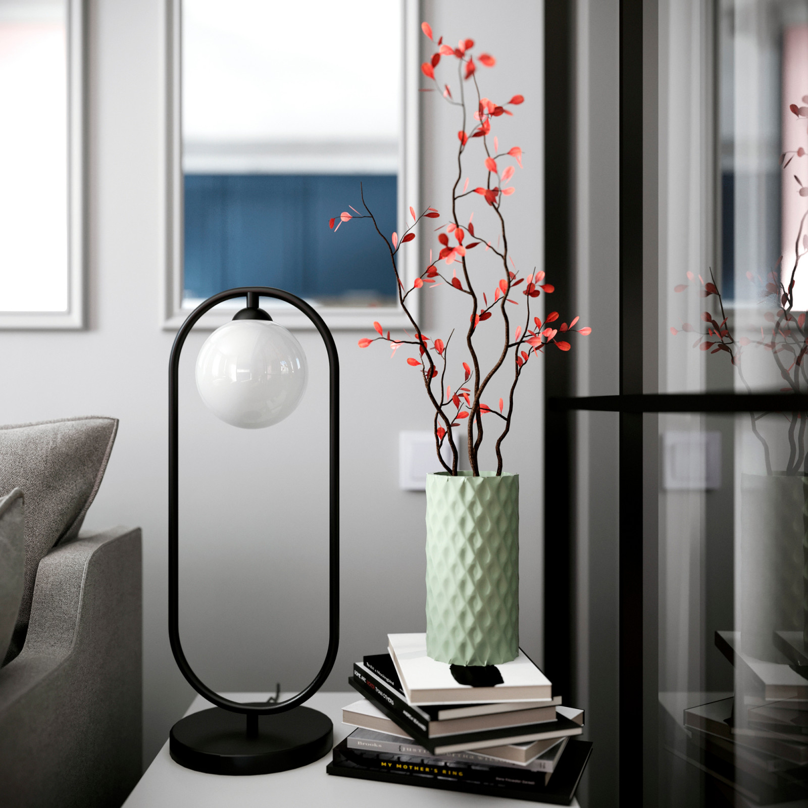 Квартира со стеклянной стеной.