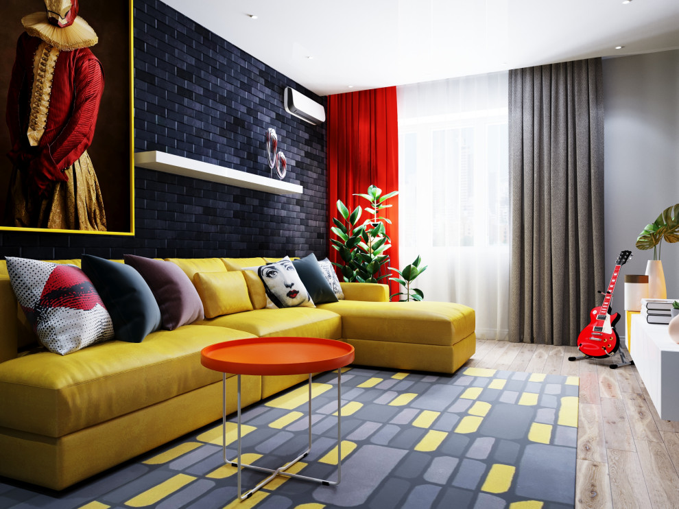 Дизайн гостиной в ЖК Парковый, г. Тула