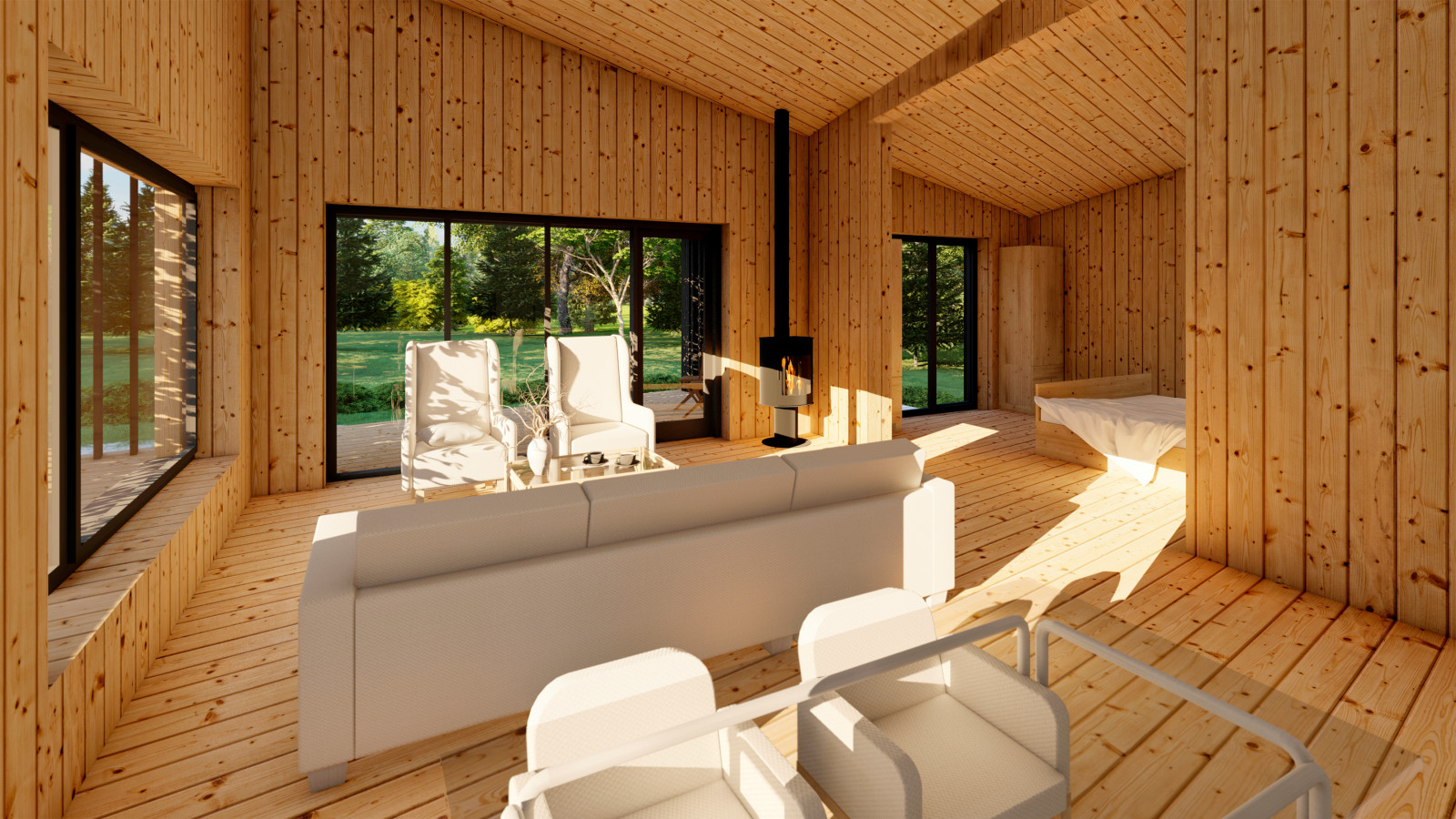 Дачный дом 70м2 внутри.