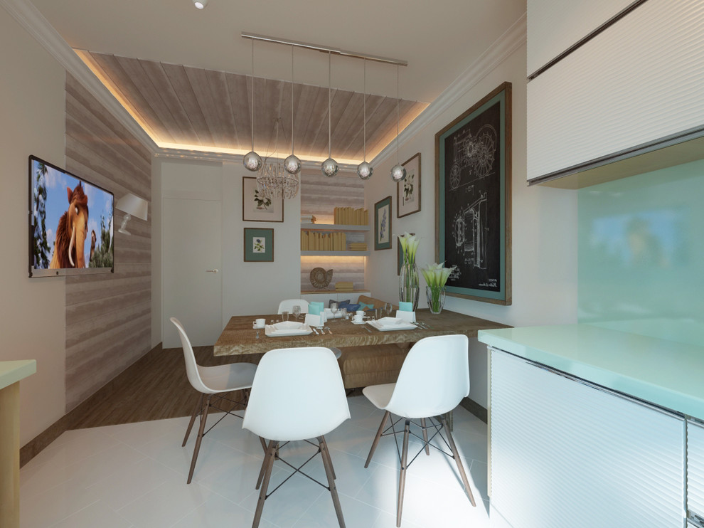 Простая и лаконичная квартира с седыми полами