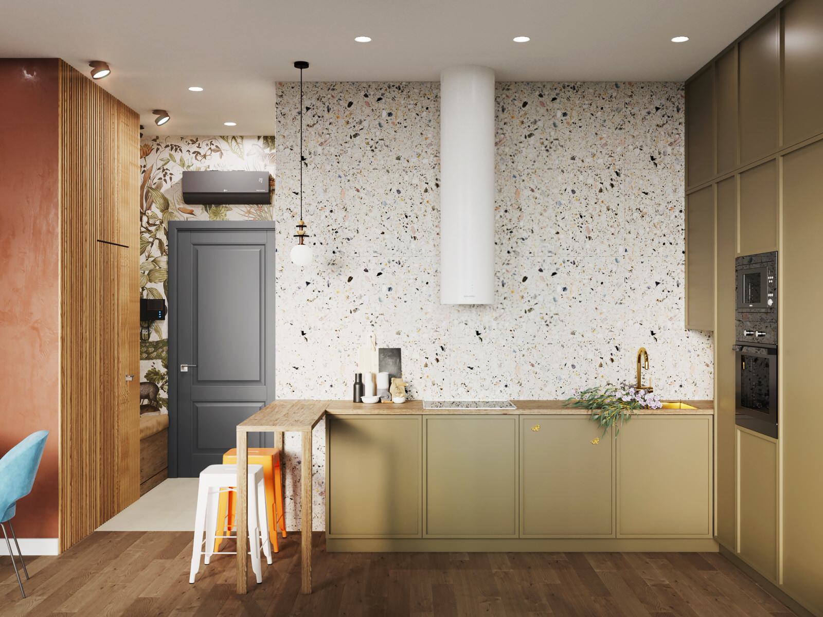 Дизайн студии в ЖК Небо