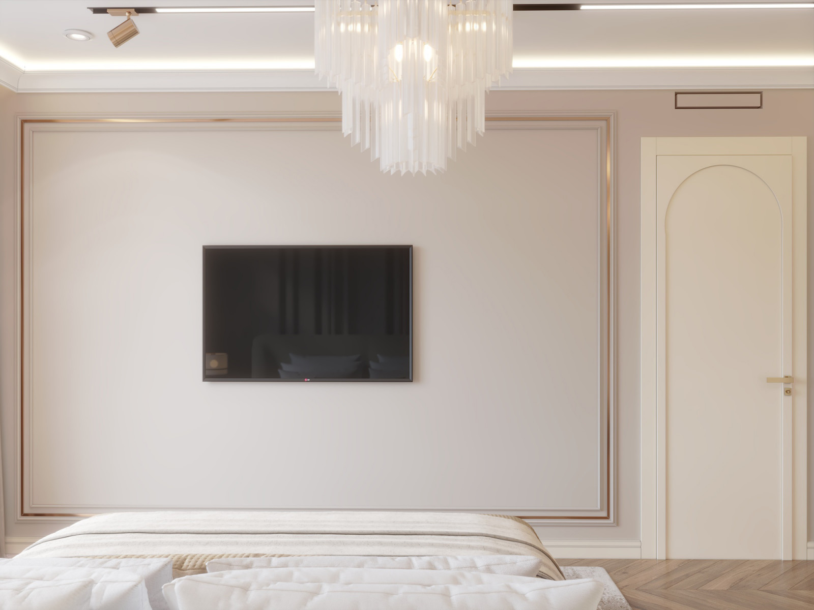 спальня . 115м2 Барнхаус