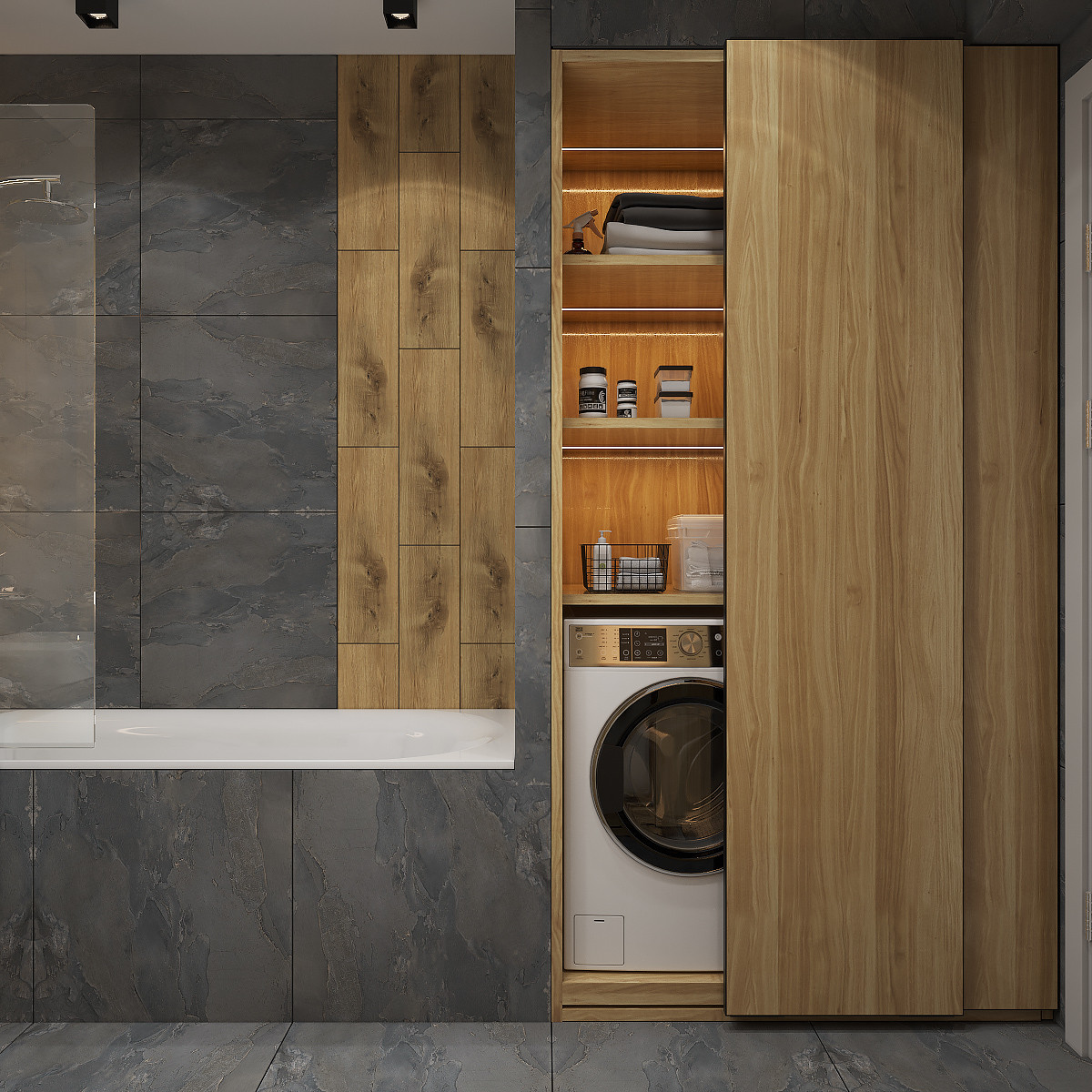 Двухкомнатная квартира с гостиной-холлом