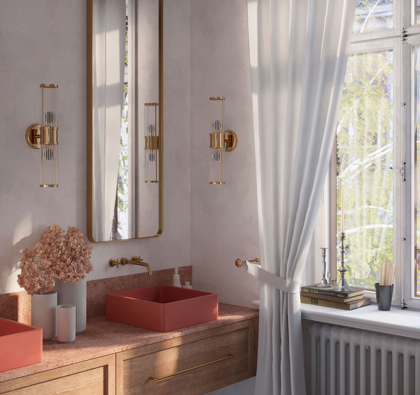 Дизайн интерьера ванной в историческом центре Санкт-Петербурга