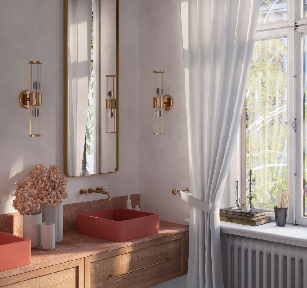 Дизайн интерьера ванной в историческом центре Санкт-Петербурга