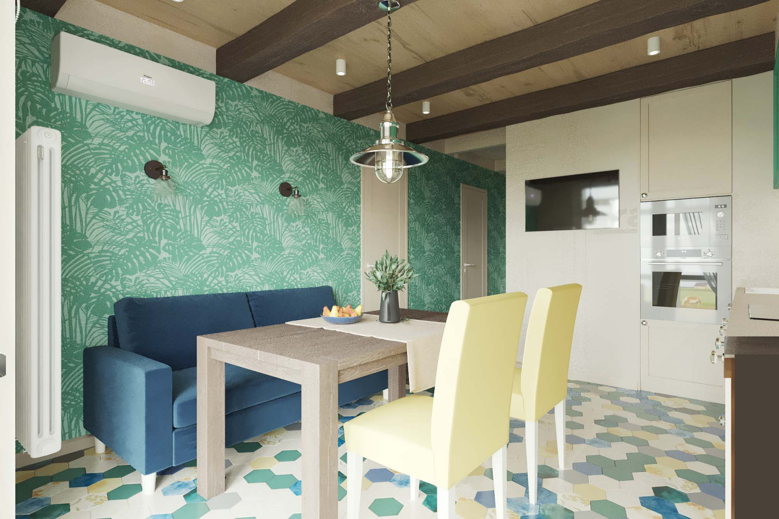 Интерьер с камерунской шляпой