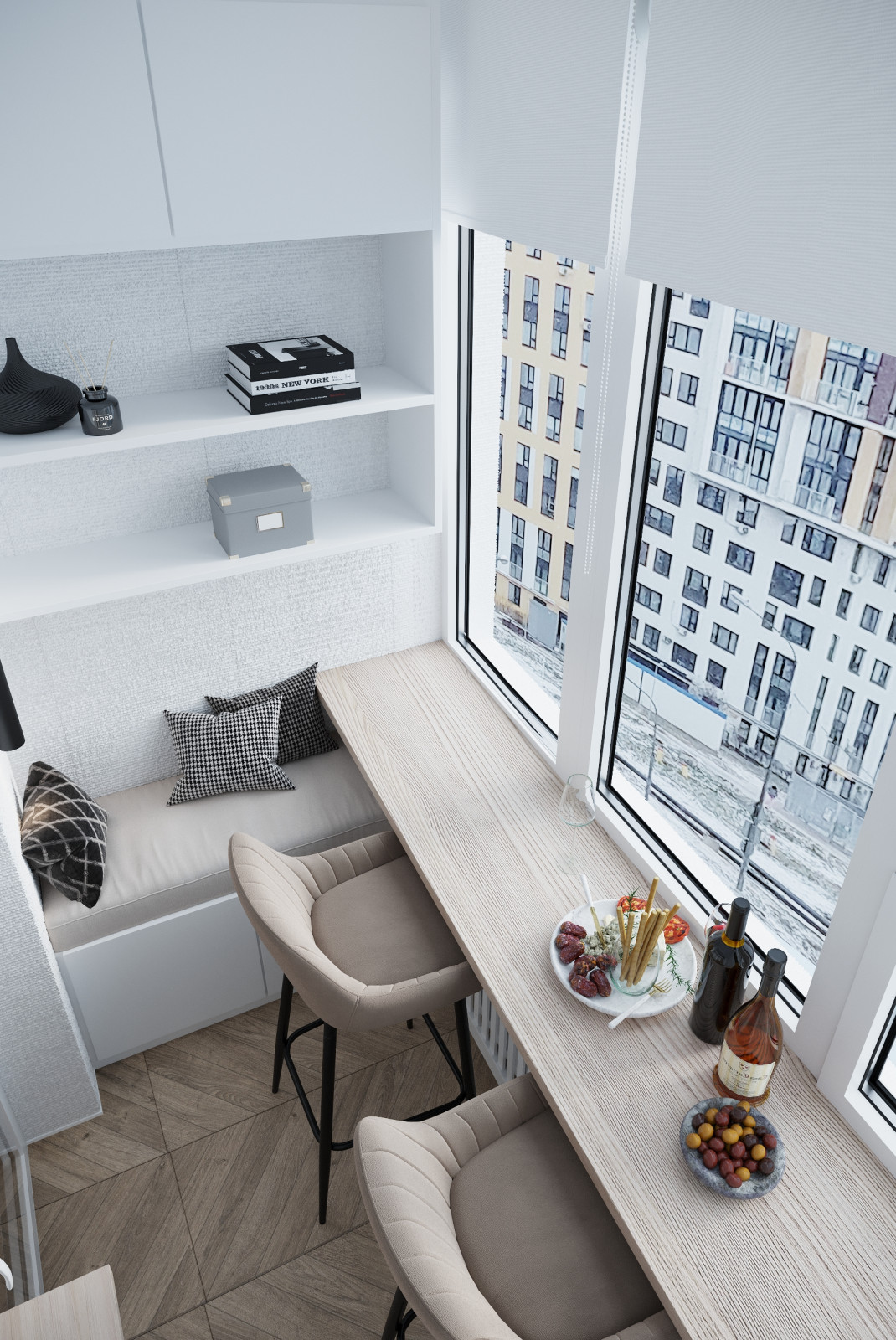 Светлый и чистый стильный интерьер для активной молодой семьи