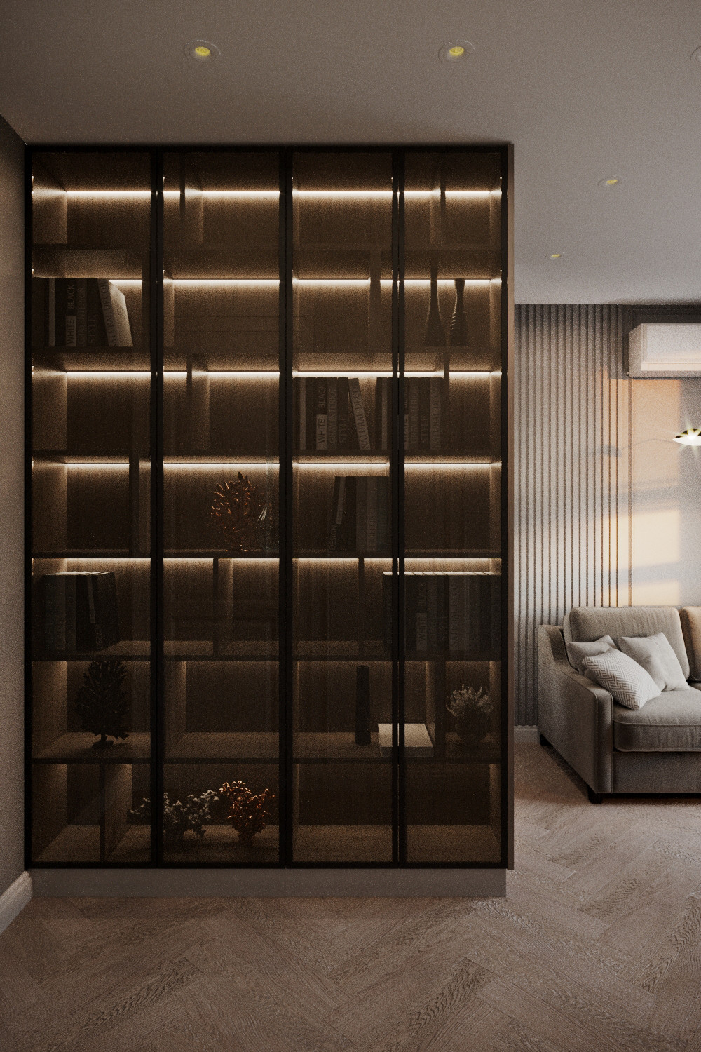 Дизайн проект квартиры в стиле легкая классика ЖК Сердце столицы