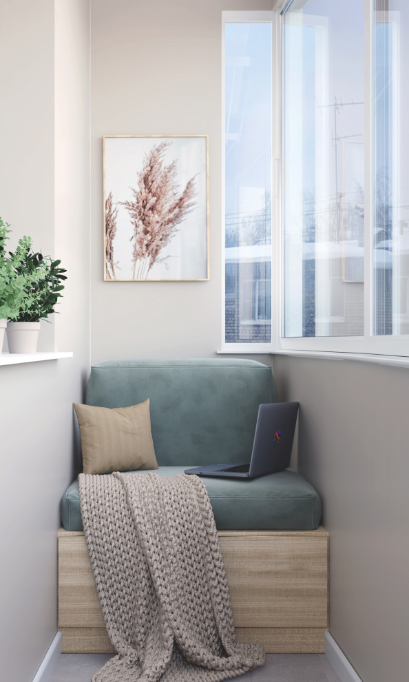 Проект квартиры "Ecoline", балкон