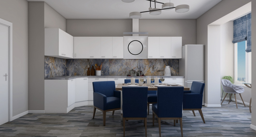 Квартира в скандинавском стиле (с элементами лофта)