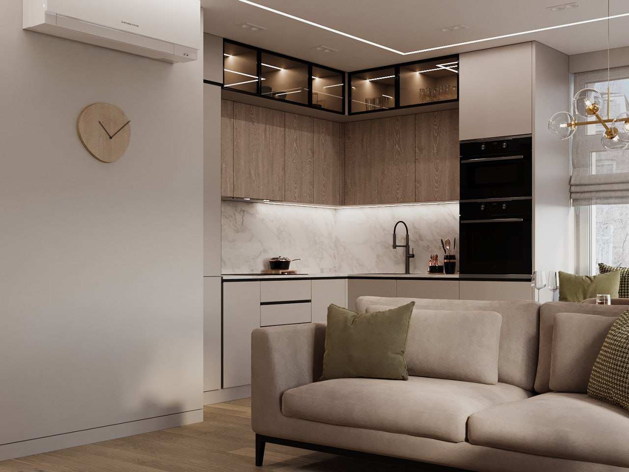 Дизайн-проект квартиры 60 кв.м в современном стиле