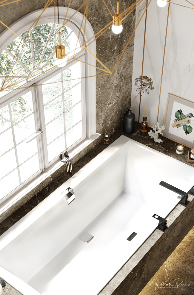 Обложка проекта: Дизайн проект ванной комнаты "Готовы к выходу из карантина"