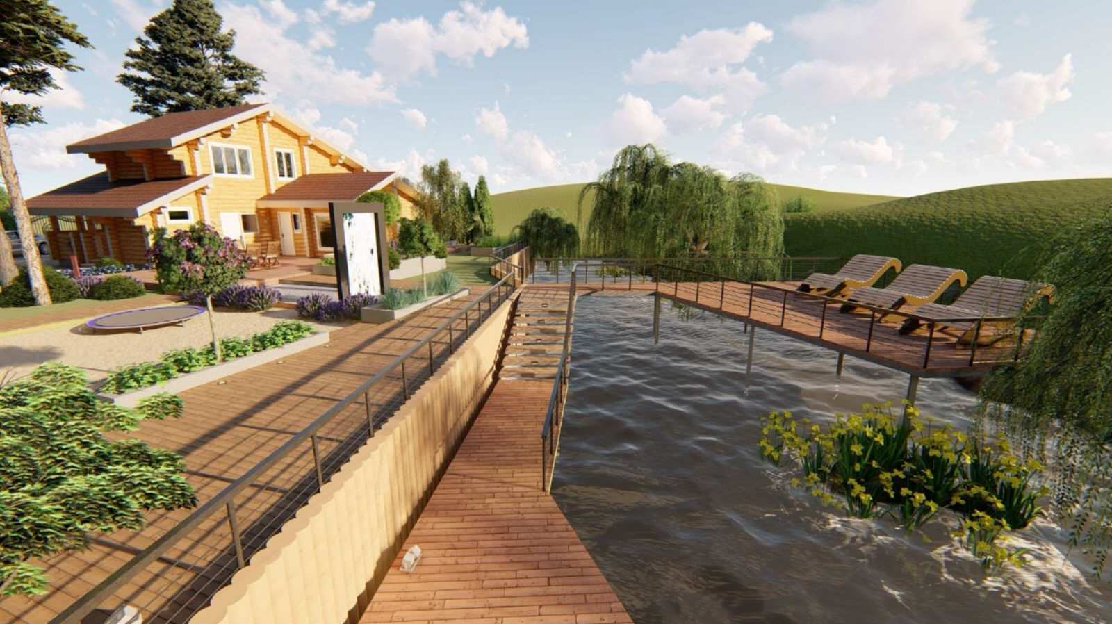 Проект благоустройства участка в коттеджном поселке Заозерье