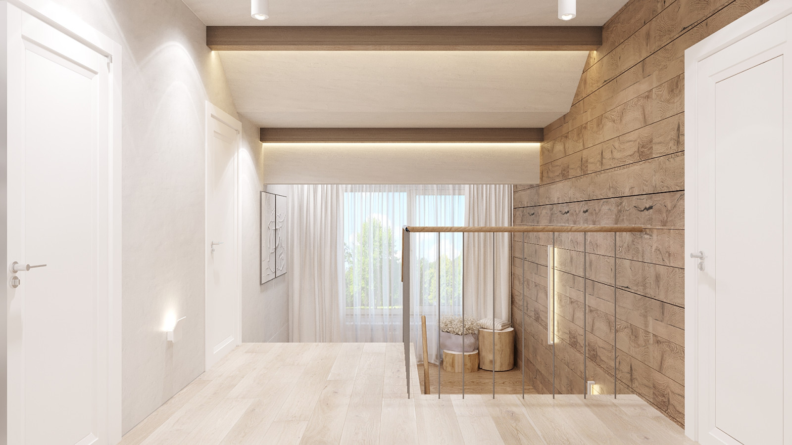 Интерьер дома у озера