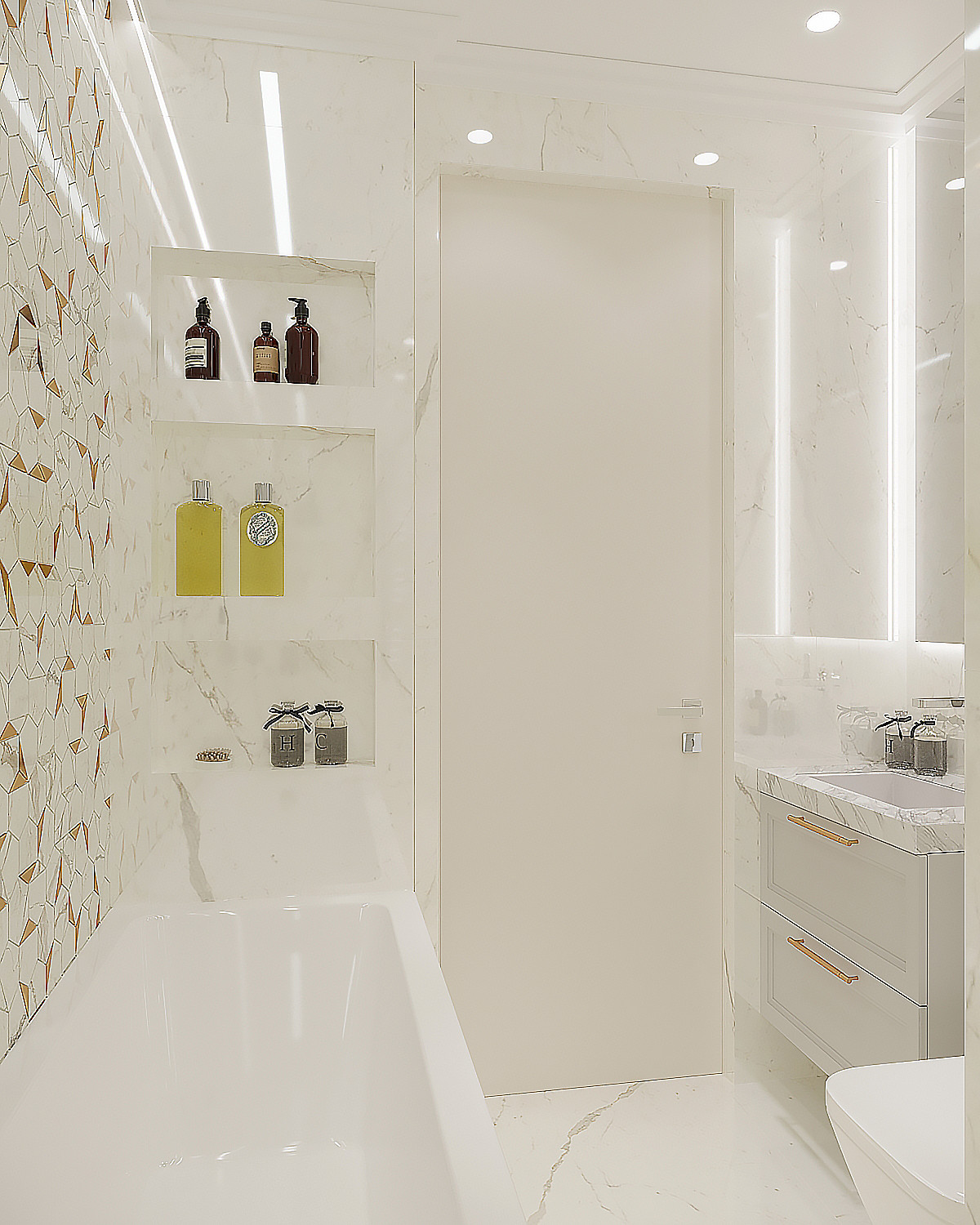 ДИЗАЙН ИНТЕРЬЕРА КВАРТИРЫ В ЖК WELLTON PARK (ВЕЛТОН ПАРК), 59 КВ.М.