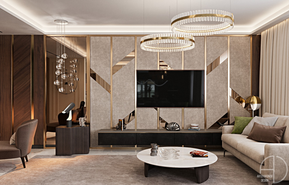 Дизайн интерьера загородного дома. Поселок Зеркальный 250 м2