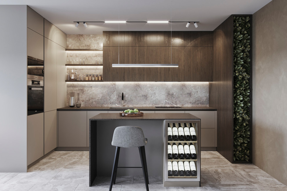 Кухня-гостиная в ЖК Солнечный круг