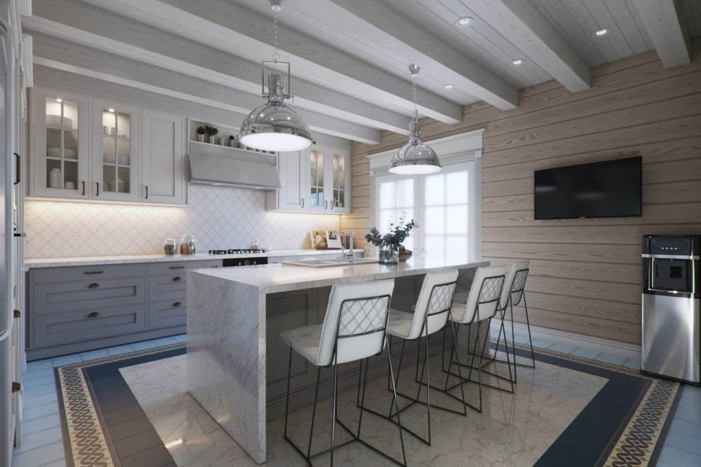 Загородный дом из клееного бруса со вторым светом