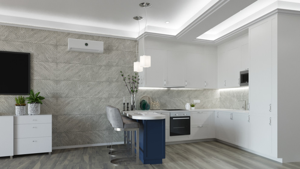 Дизайн проект квартиры 114 м2 в стиле "Неоклассика"