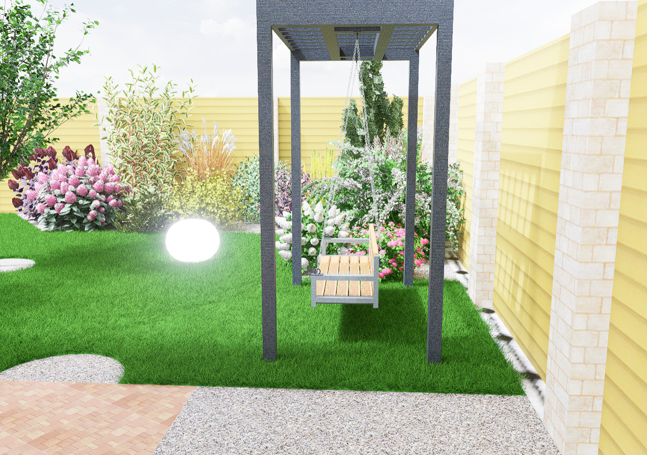 Дизайн участка в Лобне