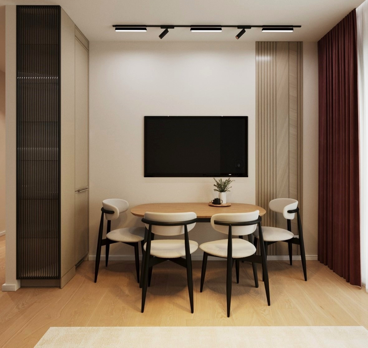 Семейная гармония: тёплый интерьер с яркими акцентами