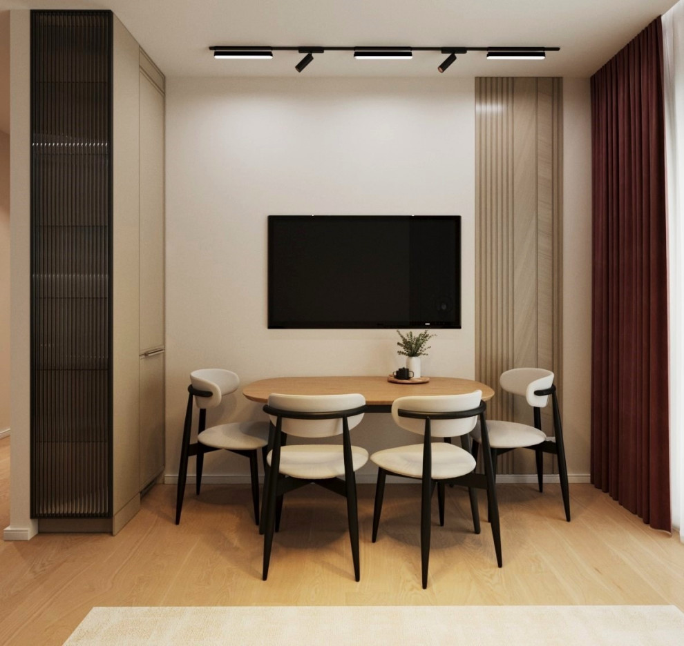 Семейная гармония: тёплый интерьер с яркими акцентами