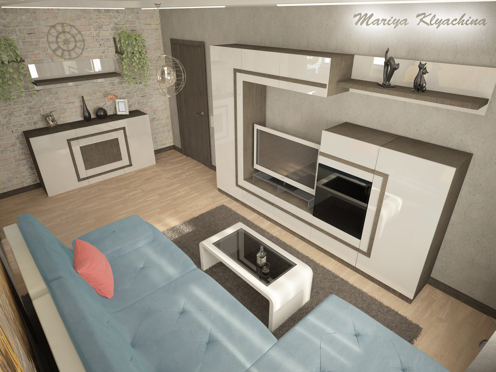 Гостиная с балконом