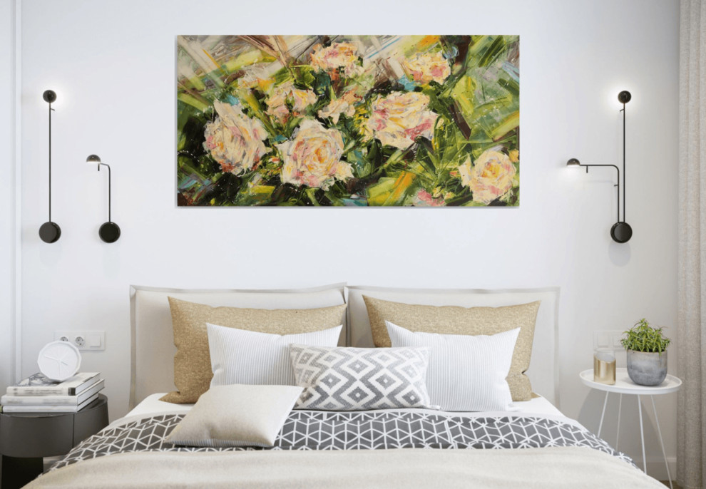 Спальня - Дизайн интерьера - Картины художницы Дианы Маливани (1)