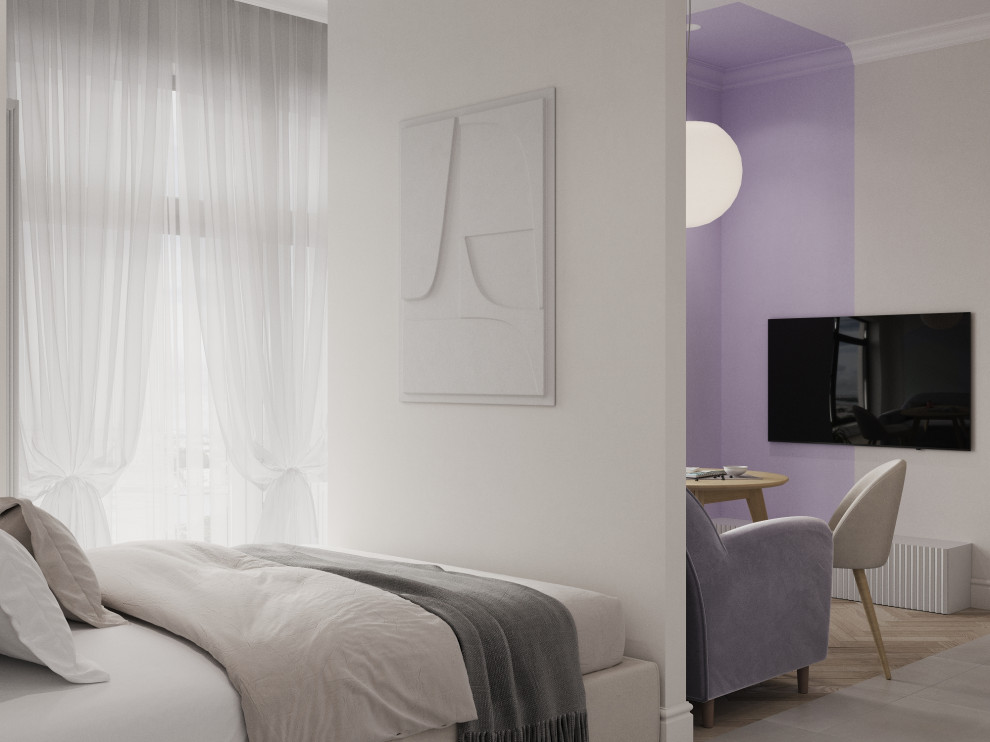 Проект квартиры студии 28 кв.м. в ЖК МИРЪ, Санкт-Петербург, 2023г.