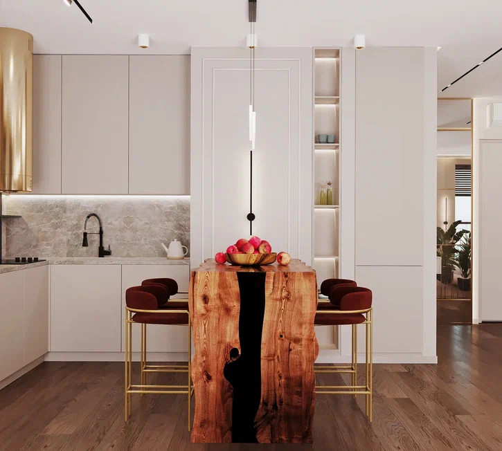 Ремонт квартиры в стиле неоклассика для молодой девушки