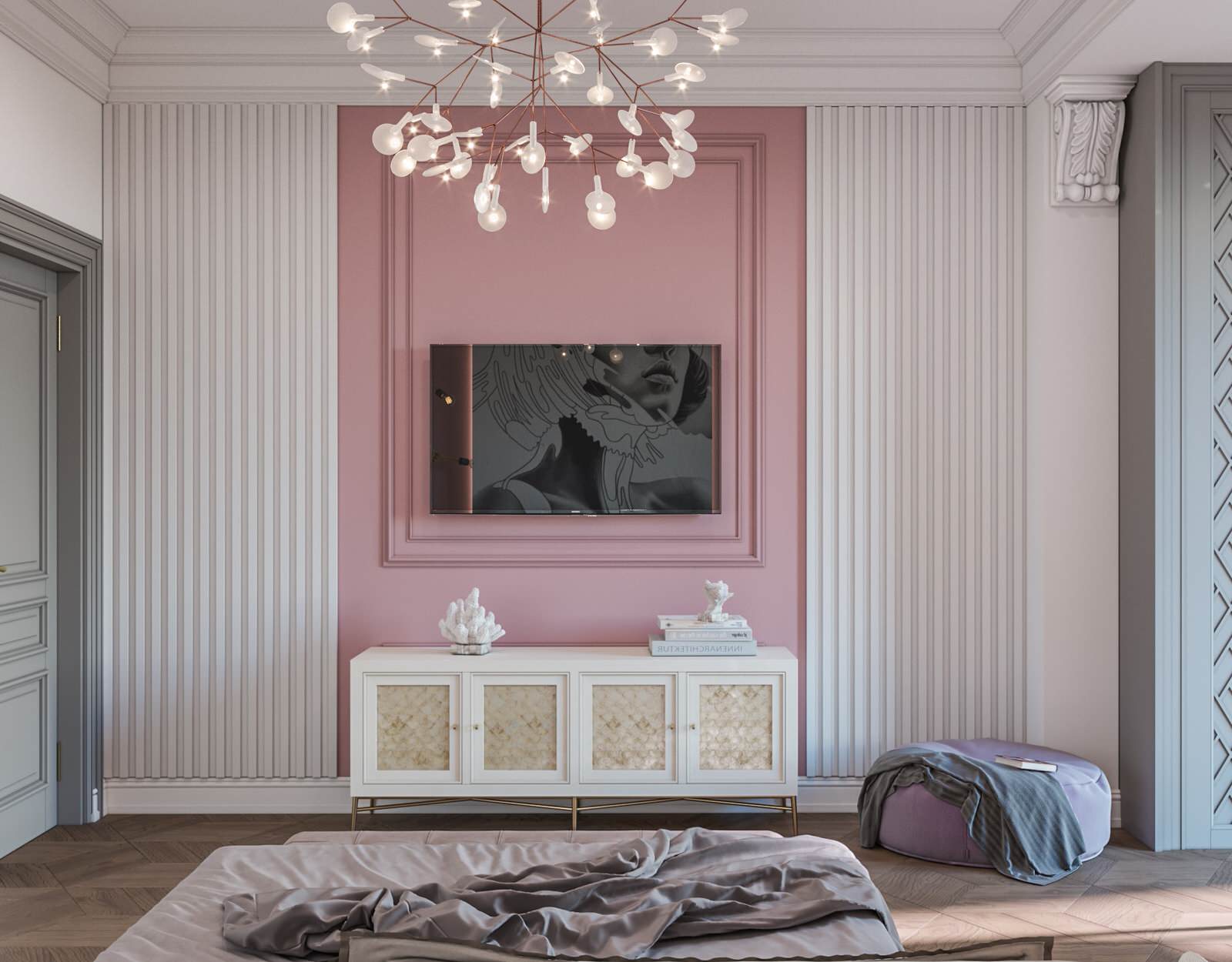 Дизайн коттеджа в неоклассическом стиле 260 кв.м. (2018 год)