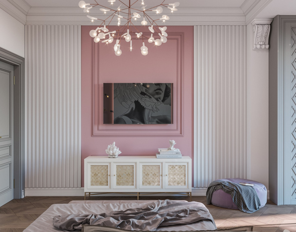 Дизайн коттеджа в неоклассическом стиле 260 кв.м. (2018 год)