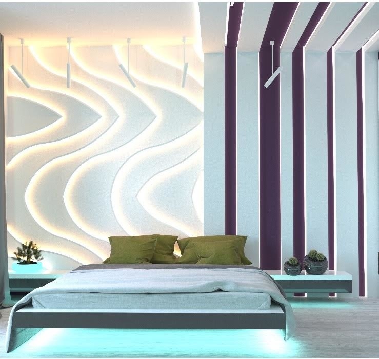 Спальня хайтек