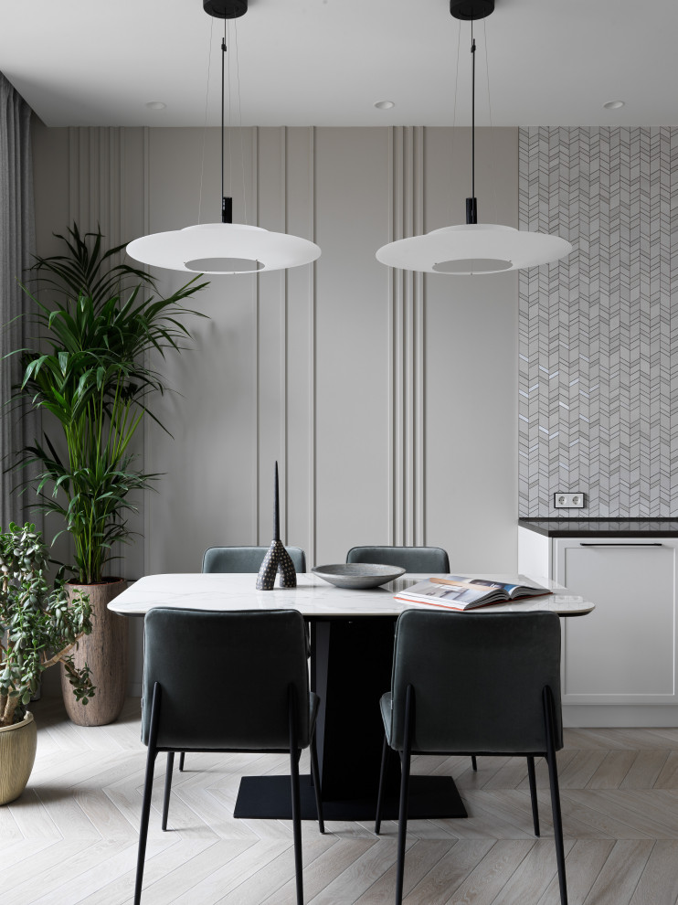 Лаконичная квартира в ЖК "Пресня Сити"