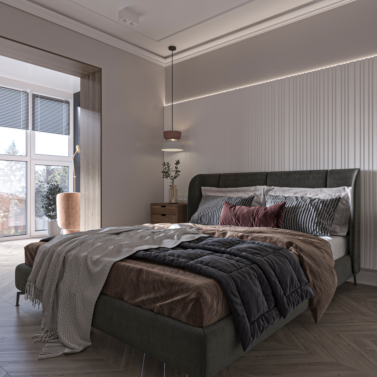 Проект квартиры в современном стиле.