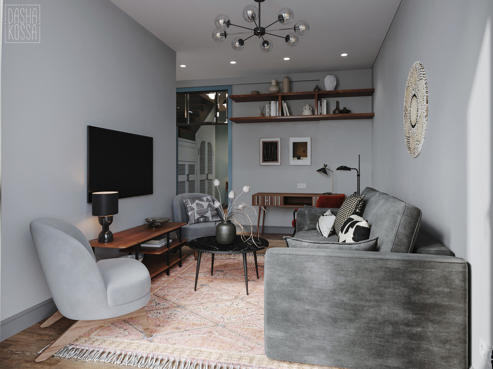 Двухуровневая квартира, шоу рум для девелоперов