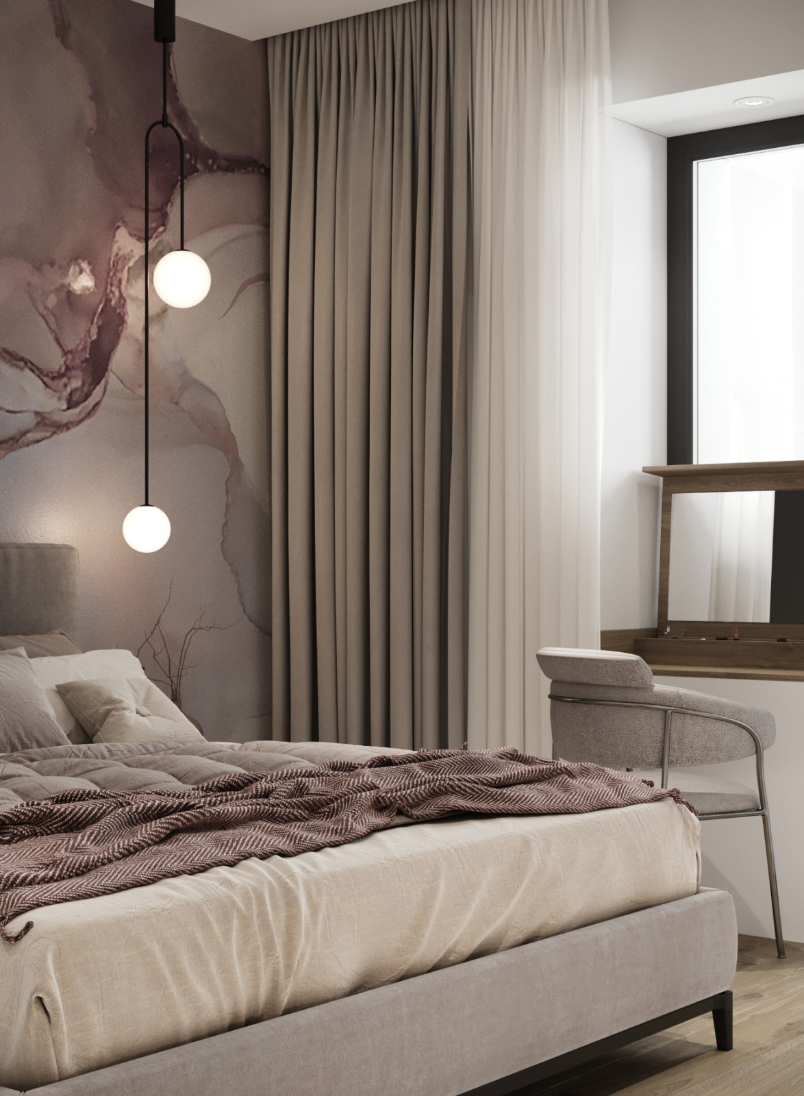 Дизайн-проект квартиры на Авиаторской 72,15 кв.м