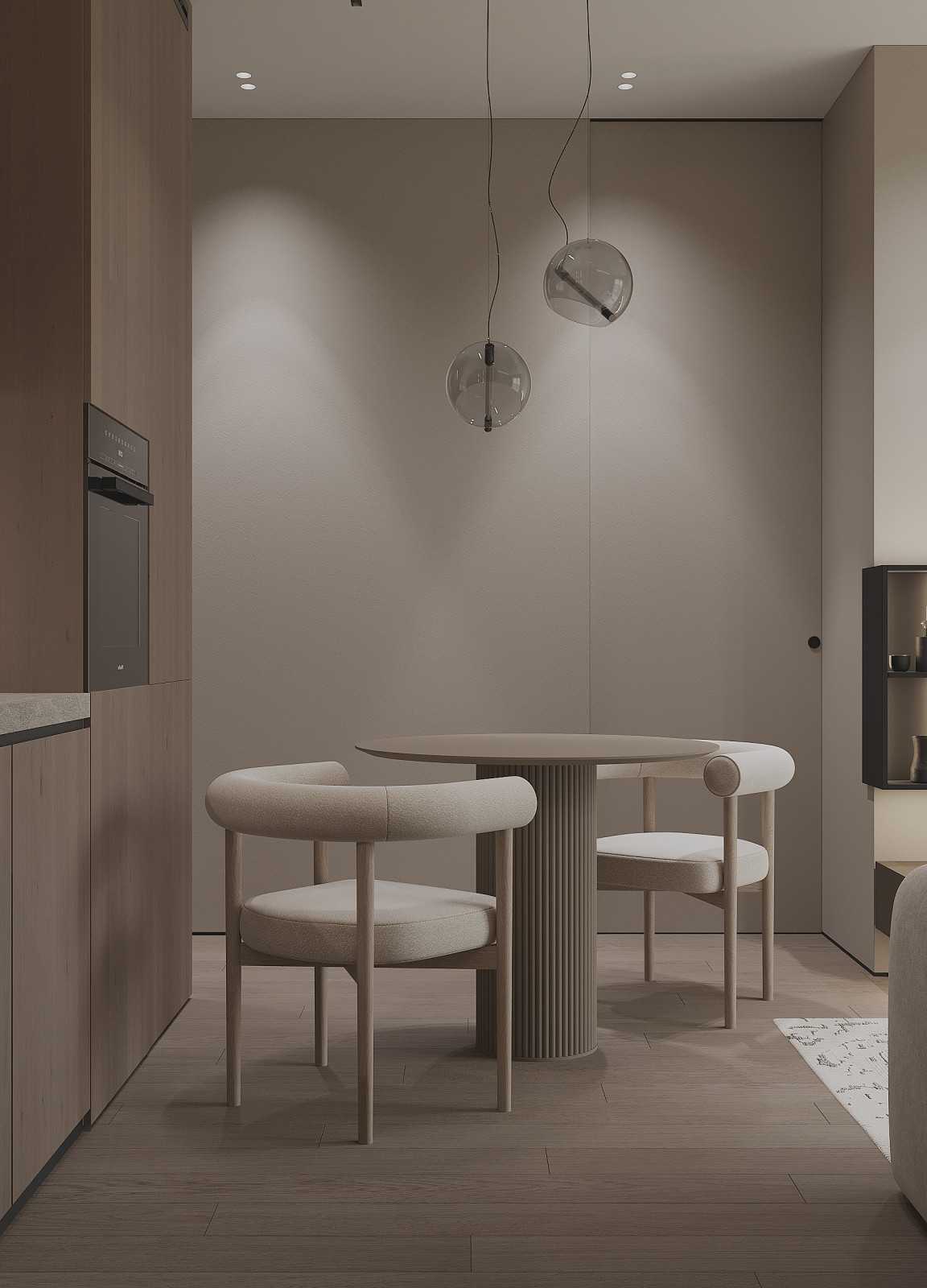 Интерьер апартаментов, Сочи, 45м2