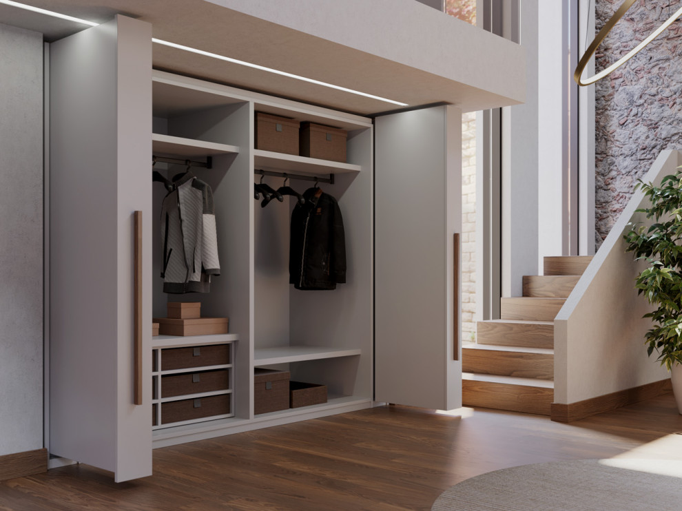 Обложка проекта: Скрытая прихожая с раздвижными фасадами